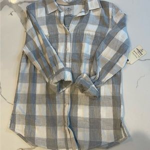 St John’s Bay light weight plaid button up